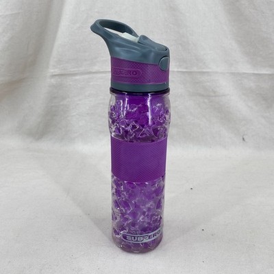 Subzero Tritan Water Bottle Freezer Gel Purple 18 oz Flip Top Double Wall
