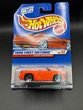 Hot Wheels #634 1998 First Editions 3/40 DODGE SIDEWINDER Orange w/Chrome 5 Sp