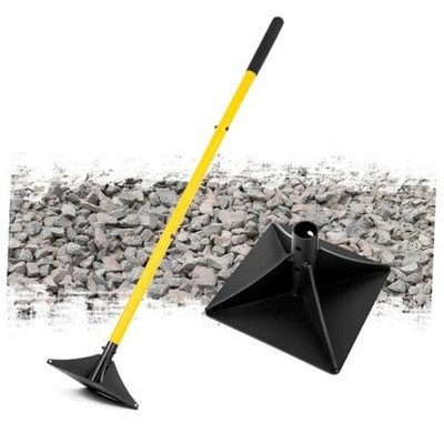 8''x8'' Steel Tamper with 48'' Handle, Heavy Duty Hand Compactor Tool for 8''×8''