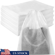 150 Pack Dust Bags Storage Non Woven Fabric Drawstring Organizer Portable New