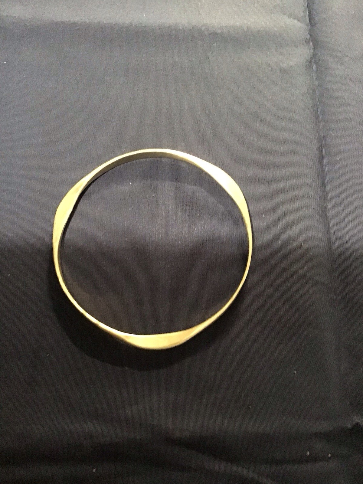 Solid Silver (hallmarked) Bangle 12.93 Grms - image 1