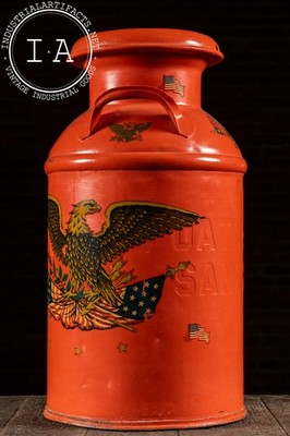 Antique Oatman Bros. Painted Steel Milk Can | eBay