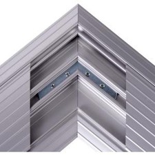 Dataflex Kabelschutz Addit Aufklappbar Ecke 482 Silber-image