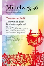 Zusammenhalt. Zum Wandel einer Beschwörungsf...