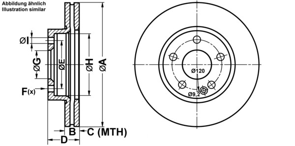 ATE Bremsscheiben Ø276Mm + BremsbelÄGe Vorne FÜR Mercedes A-KLASSE W169-image