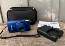 Canon PowerShot ELPH 170 IS 20.0 MP Blue Digital Camera Battery Charger SD Case