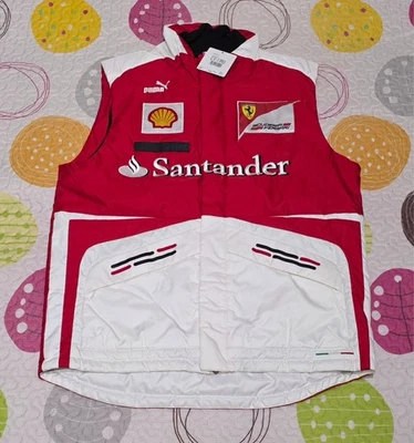 F1 Puma Ferrari Gilet Bodywarmer Jacket Fernando Alonso & Felipe Massa 2013 M - Imagen 1 de 4