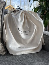 Kate Spade New York Protective Dust Bag In White Approx 27  X 19.5  Drawstring