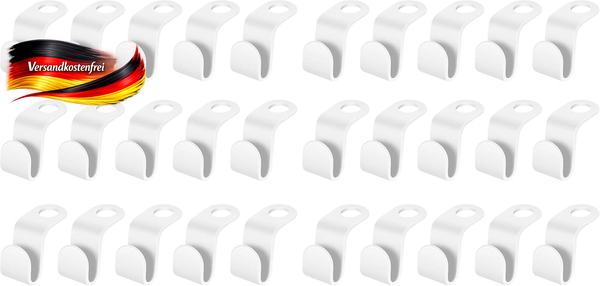 KleiderbüGel Verbinder Set 50 StüCk Platzsparend FüR Schrank Organizer Kunststof-image