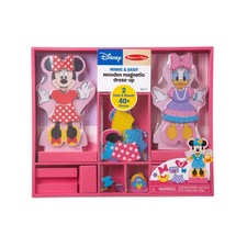 Wooden Magnetic Dress Up Dolls Minnie Mouse D...