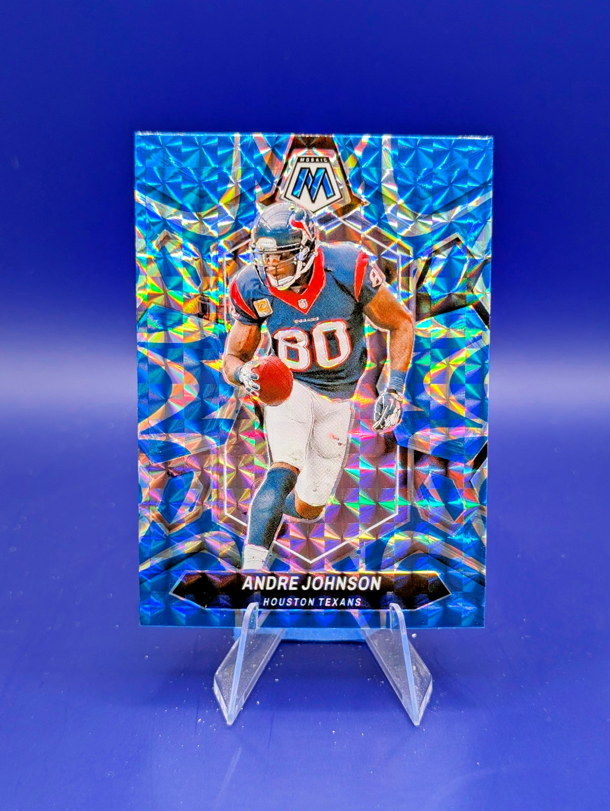 2024 Panini Mosaic - Andre Johnson #226 Reactive Blue Mosaic Prizm