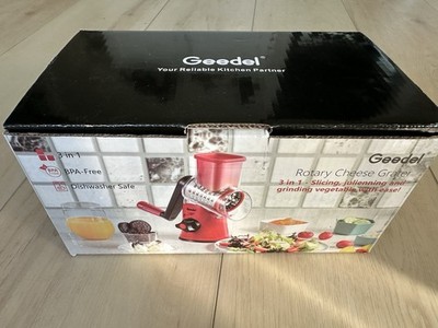 Geedel | Rotary Cheese Grater & Vegetable Slicer | New in Box