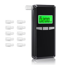 Breathalyzer,2026 Upgraded Alcohol Tester with Blue LCD Digital Display,Porta...