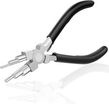 Bail Making Pliers, 6 in 1 round Nose Pliers for Making Jump Rings, Wire Wrappin