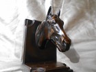 Vintage Metal Horse Nuart Bronzed Bookend ONE ONLY Horse FIgurine — photo 1
