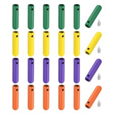 24Pcs Shoelace Tips with Screw, Alloy 25mm Cord End Tip Cap Replacement, 4 Color