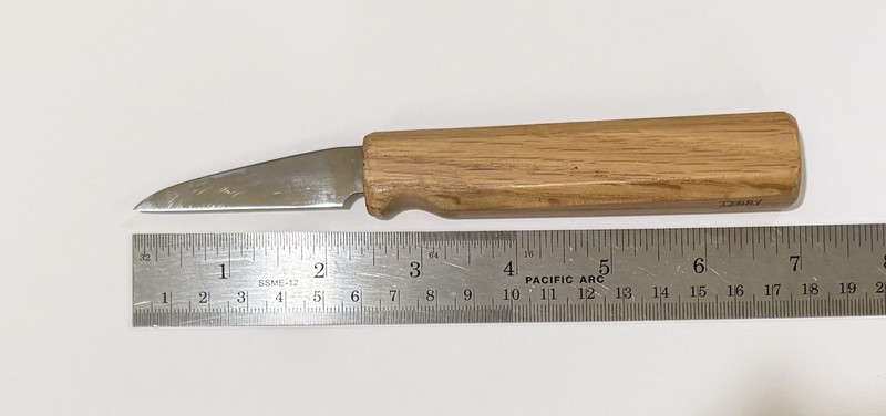 Vintage Denny Woodcarving Knife…Large 2 1/4 Inch Blade. Sharpe And Ready To Use