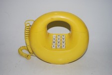 Vintage Western Electric Sculptura Yellow  Donut  Push Button Phone   Retro 1970