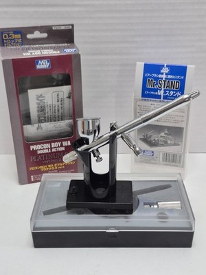 GSI Creos PS289 Procon Boy WA Platinum 0.3mm Airbrush + Mr Hobby Stand NO Hose