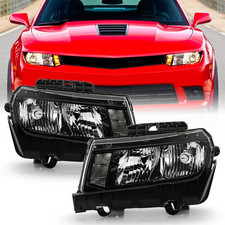 - for 2014-2015 Chevy Camaro Halogen Type Factory Style Headlights Headlamps Pai