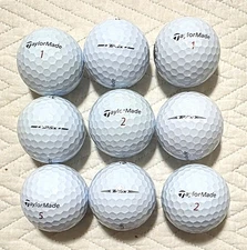 50 Taylormade TP5X White 5A/4A Near Mint Used Golf Balls