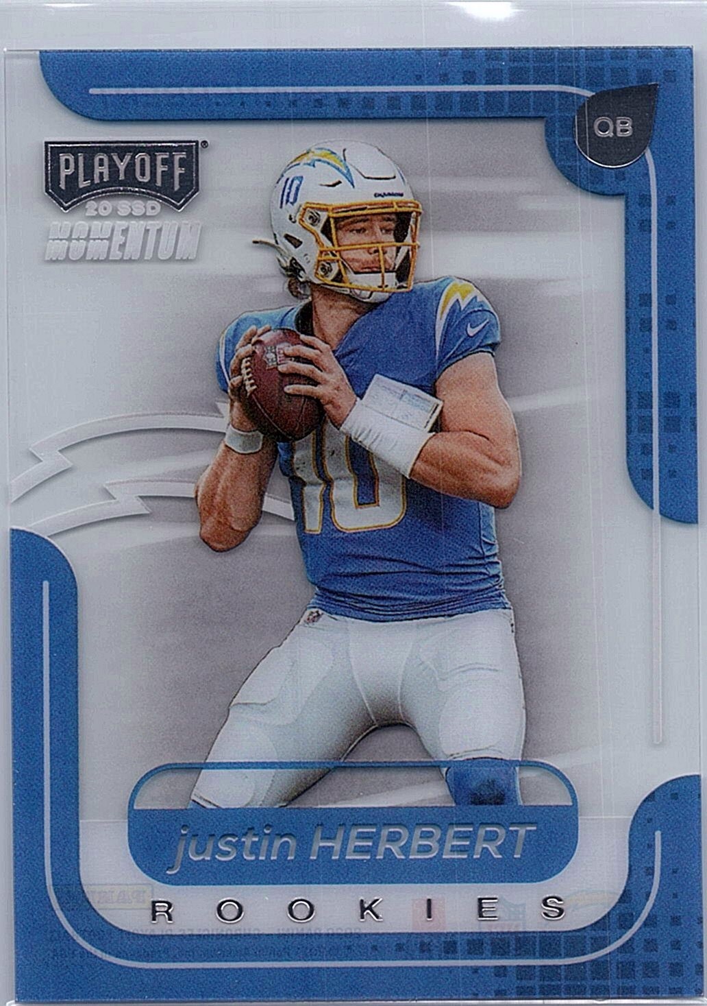 2020 Panini Chronicles - Playoff Momentum Rookies Justin Herbert #M-3 (RC)
