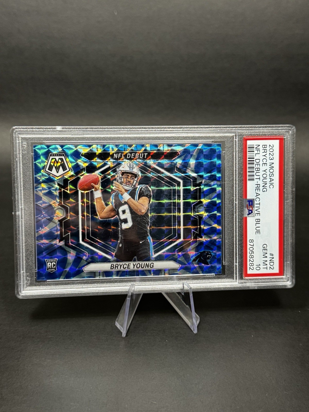 Bryce Young Panini Mosaic NFL Debut #ND2 Reactive Blue