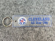 CLEVELAND INDIANS Keychain Cleveland All Star City 1981 80s Clear Long