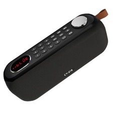 Portable Bluetooth Speaker FM Radio Digital, Support USB/SD Card MP3 Black