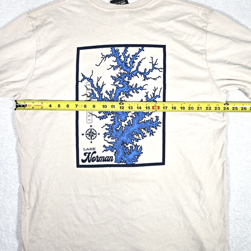Lake Norman T Shirt Size XXL NC Tan Where I'm From Lake Life USA Made New - Picture 9 of 12