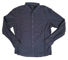 MARC ANTHONY MEN  S DRESS SHIRT size Extra Large Extra Slim Fit subtle plaid