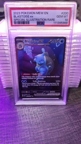 Blastoise ex 200/165 Sv: Scarlet & Violet 151 Holo PSA 10