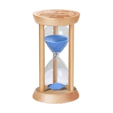 10 Minute Sand Timer, 10 Min Wooden Hourglass, Wood Mini Sand Clock, Ten Minu...