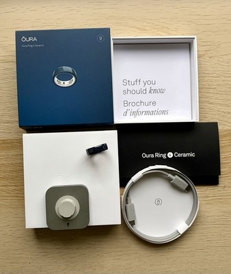 Oura 4 Größe 9 Keramik Farbe Midnight mit Rechnung
