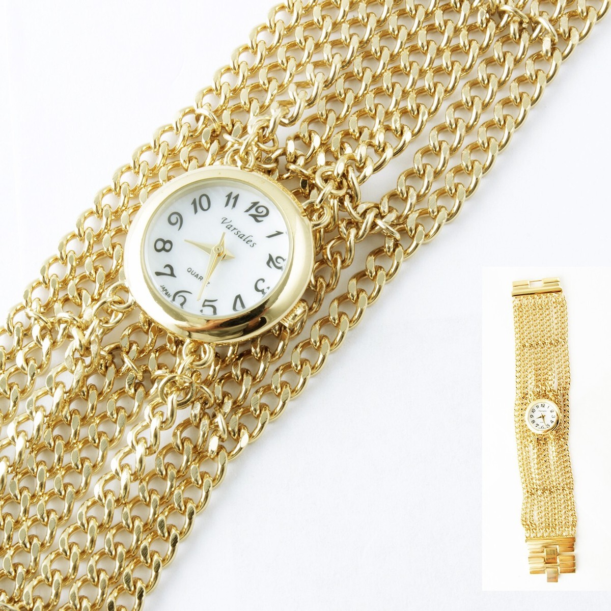 ✔The Limited Gold Chain Watch Gold Watch And Chain main image 4