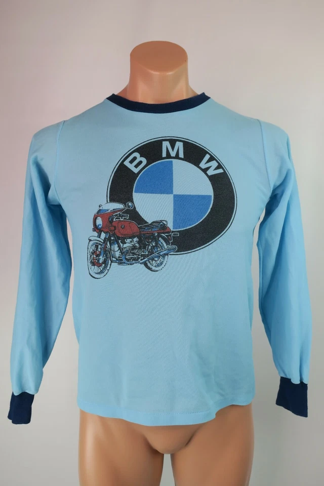 Camiseta De Colección Años 80 BMW Car Sears Juvenil L Suave Manga Larga Logo Carreras Motocicletas Foto 3 de 4