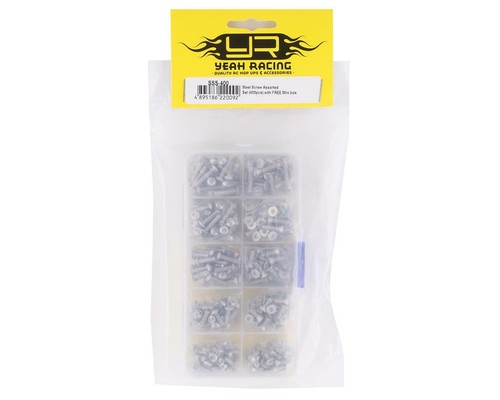 Yeah Racing 3mm Stainless Steel Screw Set w/Case (400) (Flat Head/Button Head) - Picture 2 of 2