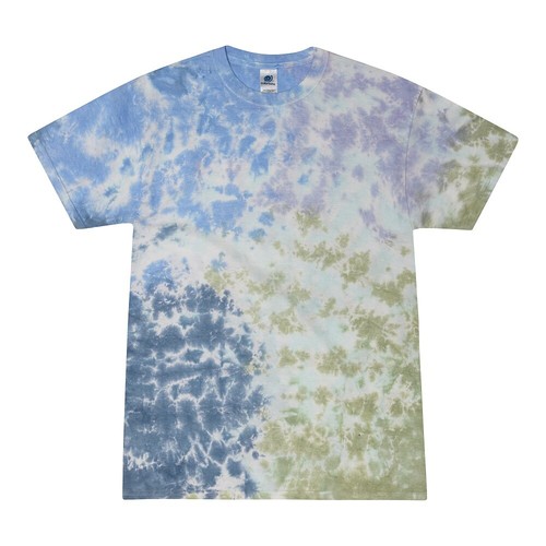 Multi-Color Tie Dye T-Shirts, Kids XS, S, M, L, Cotton, Short Sleeve, Colortone - Picture 46 of 82