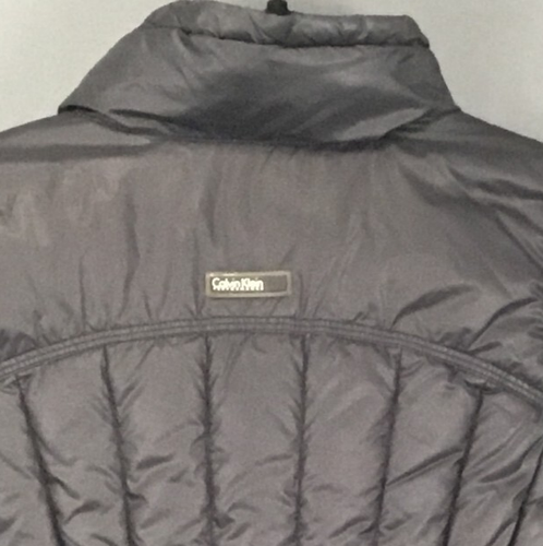 Calvin Klein Performance Down Vest Womens Black M Full Zip Puffer Zip Pockets - Picture 7 of 12