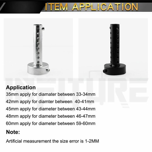 48mm Universal Black Motorcycle Exhaust Silencer Muffler Insert Baffle DB Killer - Picture 13 of 14
