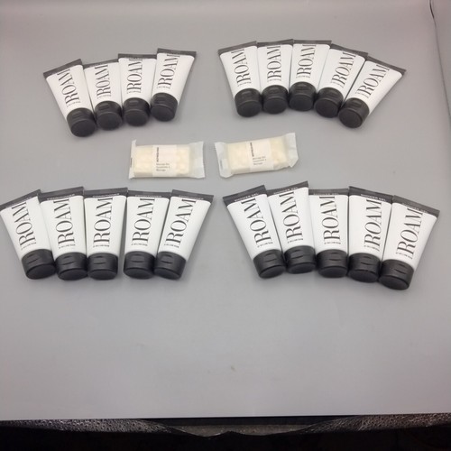 21 pc William Roam Bath/Body Travel Toiletries Shampoo ~Bar~ Lotion CrueltyFree