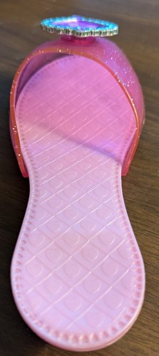 Scarpe vestibili in plastica Melissa & Doug rosa a forma di cuore scintillante ragazze tacco 1 - Foto 5 di 10