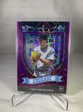 2021 Panini Chronicles Crusade Purple Velocity Trevor Rogers RC #9 Miami Marlins