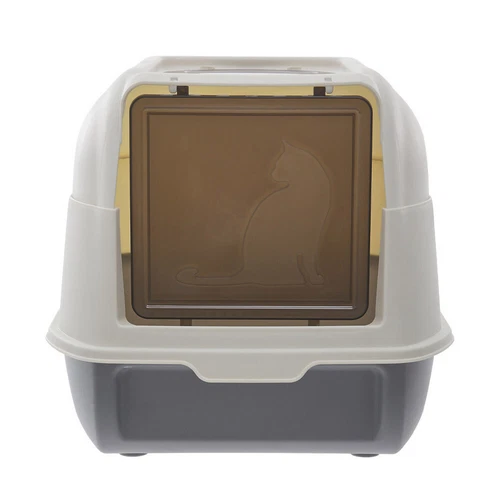 XXL Katzentoilette Groß Katzenklo Katzen Toilette WC Haubentoilette mit Deckel! - Bild 3 von 15