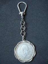 Egypt coin jewlery, silver Pound chain, medallion, pendant, vintage