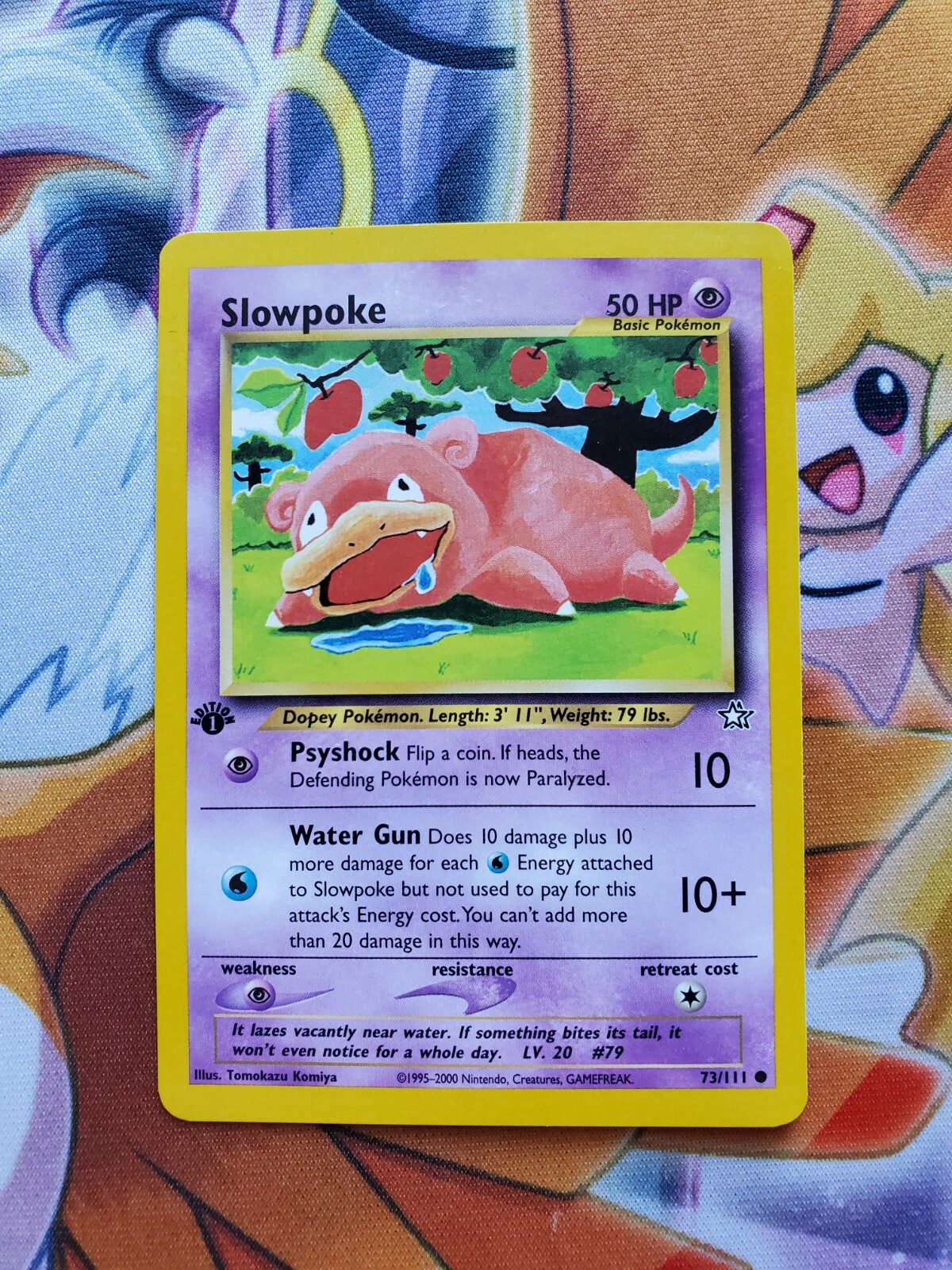 Pokemon Card Neo Genesis 1st Edition Slowpoke 73/111 Vintage