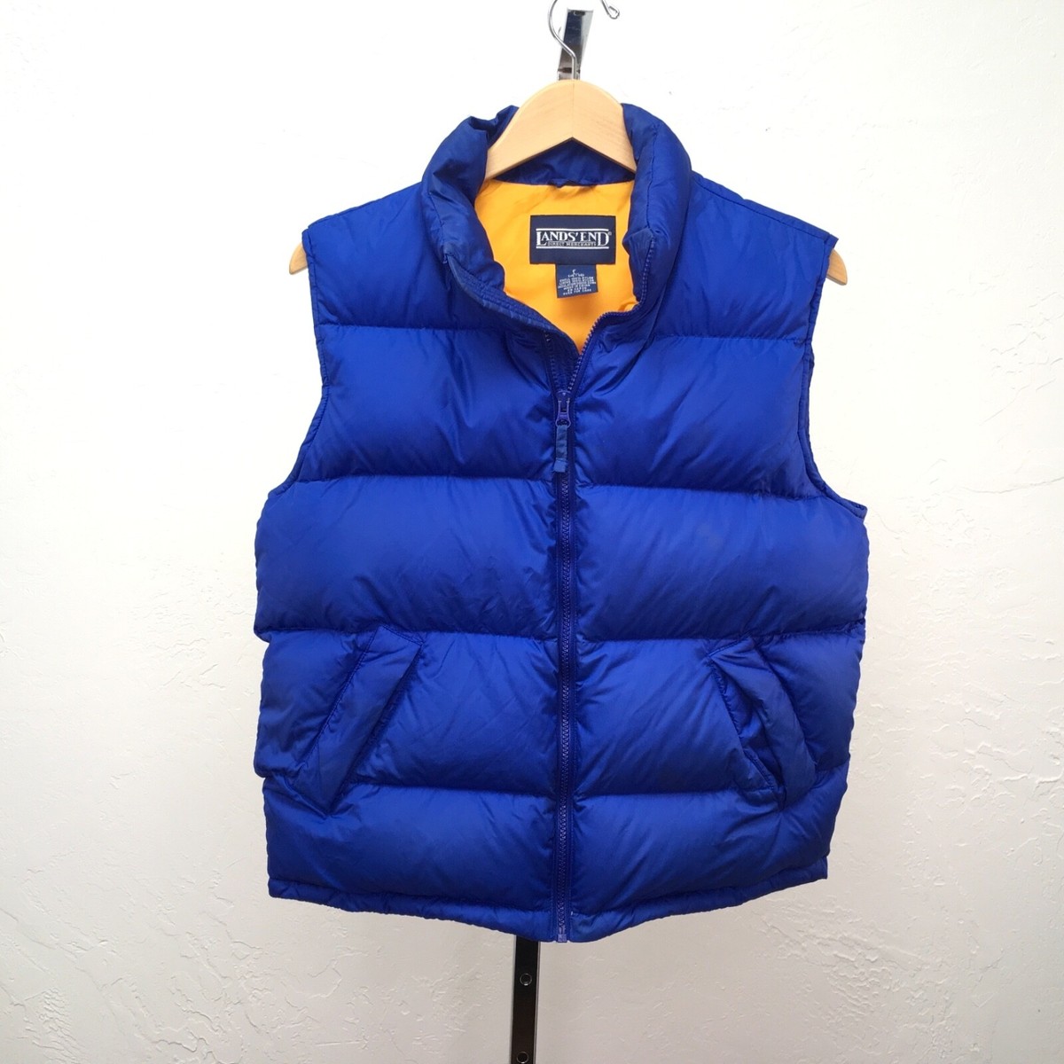 lands’ end / goose down vest Land's End Men's Puffer Vest ~ Goose Down ~ Black ~ Size XL