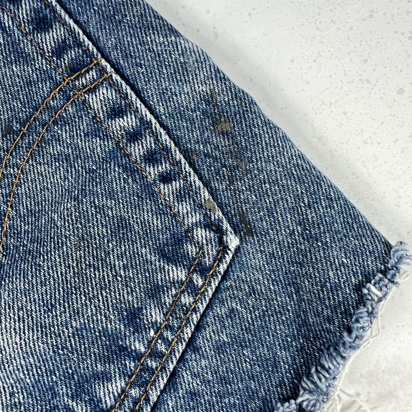 VTG 90s Levi's Jean Shorts Mens 30* 517 Blue Cut Off Thrashed Denim Jorts Tag 32