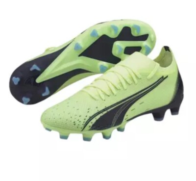 Puma Ultra Match FG/AG Lace-UP Green Soccer Cleats 106905-01 US