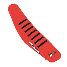 D-COR 2023 Honda CRF250R SEAT COVER RED W/BLACK RIBS HON 30-10-505